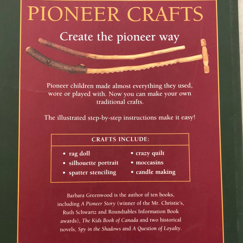 Pioneer crafts - Kids book