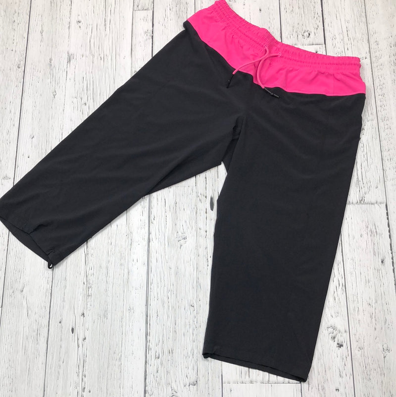 lululemon black/pink crop pants - Hers 10
