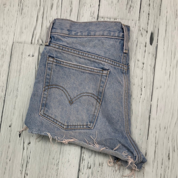 Levi’s blue distressed jean shorts - Hers XS/25