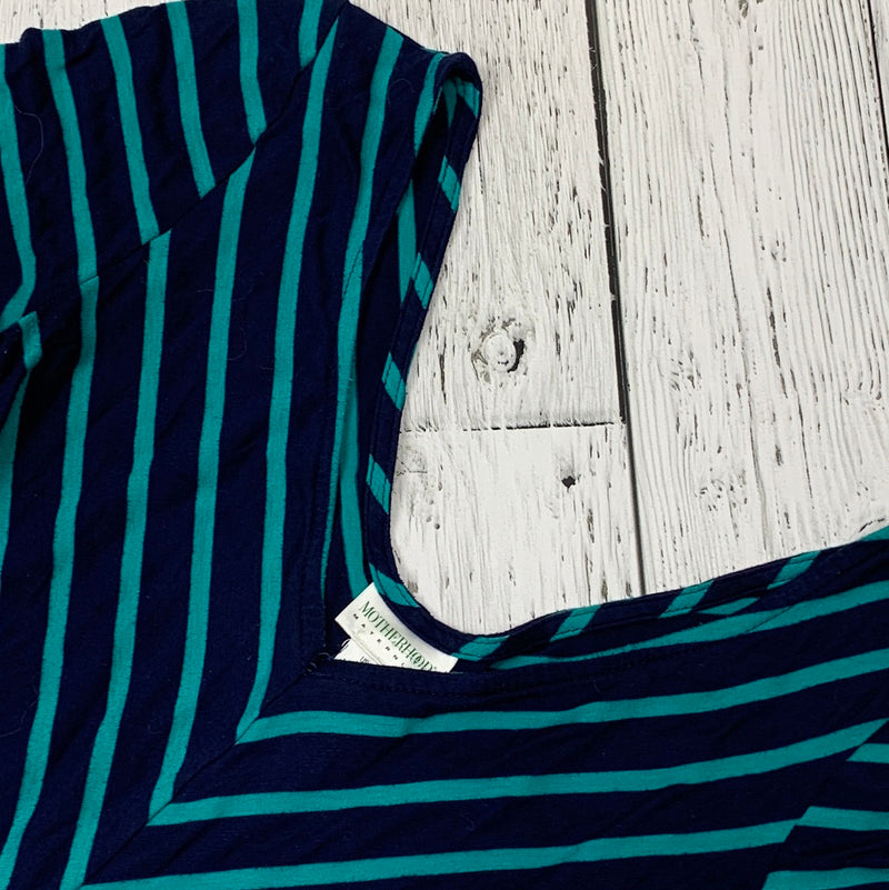 Motherhood blue/green stripe maternity dress - Ladies S