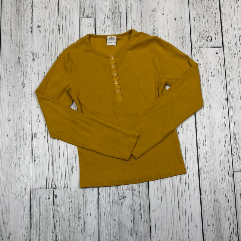 Zara Yellow long sleeve shirt - Girls 11/12