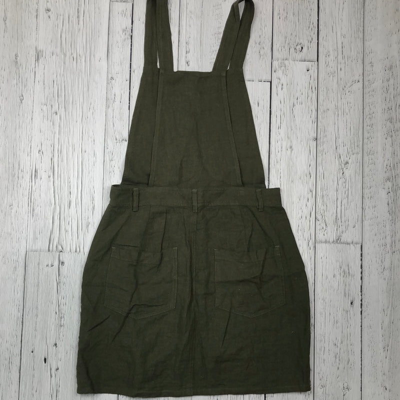 Garage green overall dress - Hers S