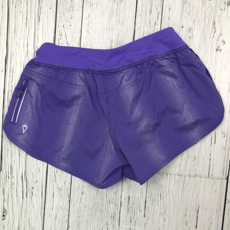 ivivva purple sparkle two layered shorts - Girl 8