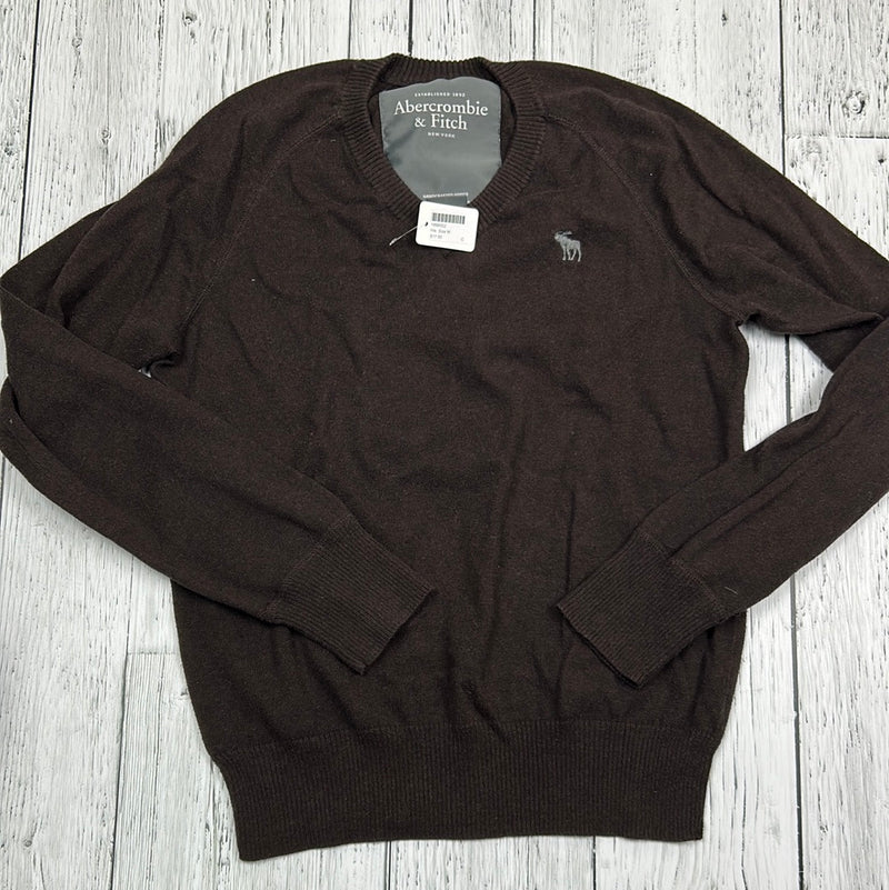 Abercrombie & Fitch brown v neck sweater - His M
