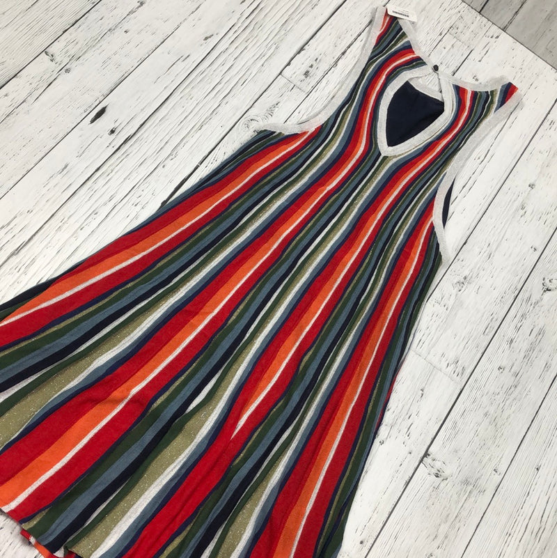 Free People Colourful Striped Dress - Hers M