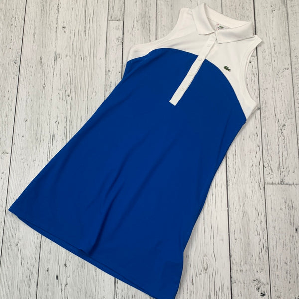 Lacoste white/blue polo dress - Hers M/40