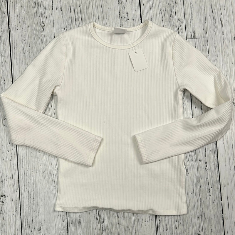 Zara white long sleeve shirt - Girls 9