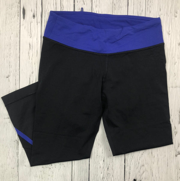 lululemon black blue leggings - Hers 6