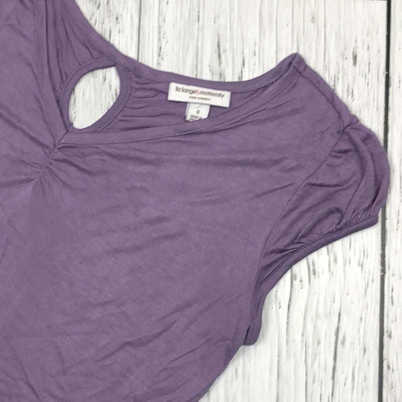 liz lange) maternity purple t-shirt - Ladies S