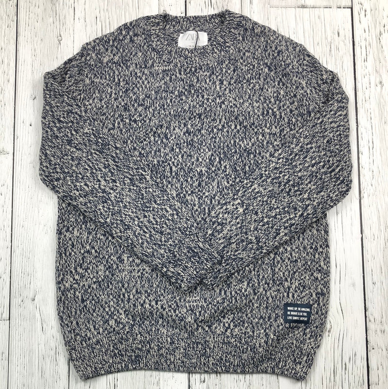 Zara blue white knitted sweater - Boy 14