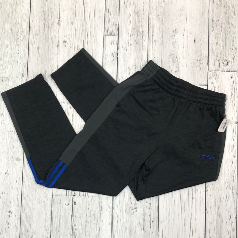 Adidas grey/royal blue joggers - Boys L/10-12