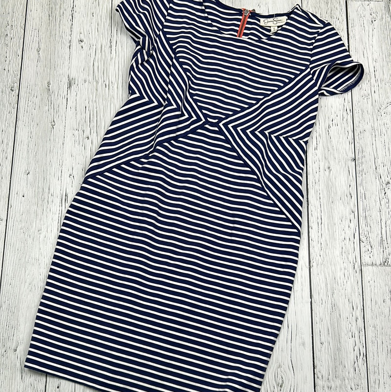 Jessica Simpson blue/white stripe maternity dress - Ladies M