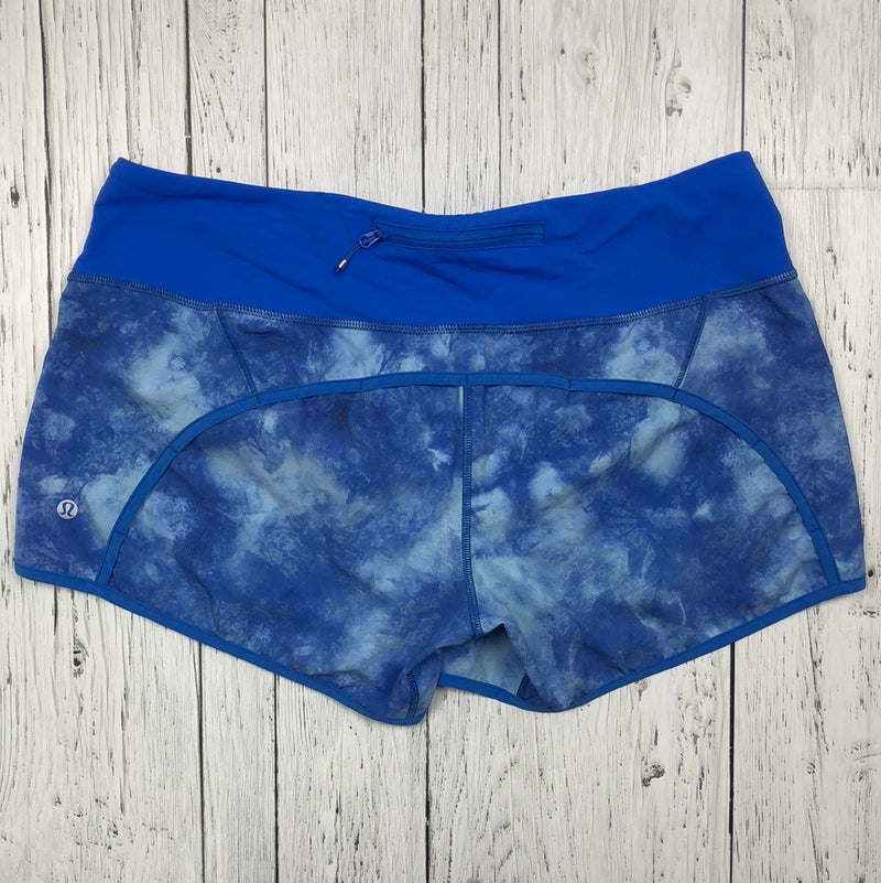 lululemon blue patterned shorts - Hers 10