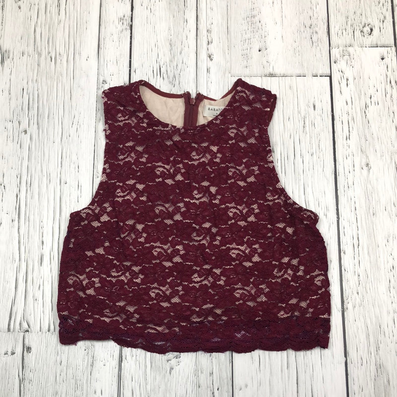 Babaton Aritzia Maroon Sleeveless Top - Hers 2