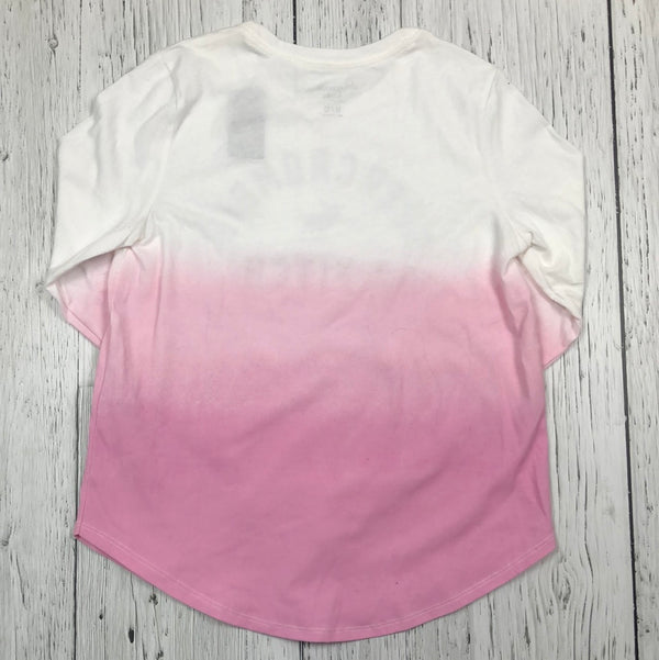 Abercrombie & Finch pink white long sleeve - Girl 11-12