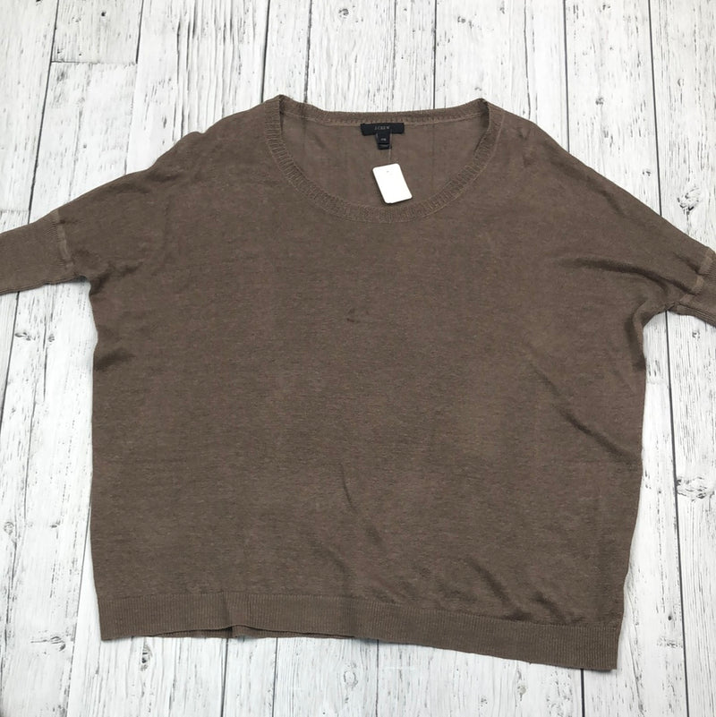 J. Crew Brown Knitted Sweater - Hers XXS