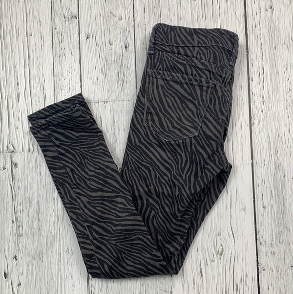 Gap grey/black patterned jeans - Girls 8