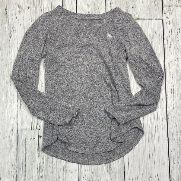 Abercrombie grey long sleeve shirt - Girls 9/10