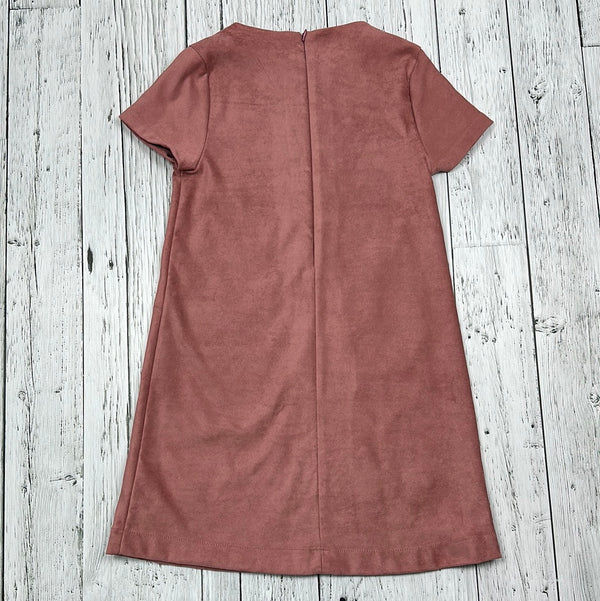 Zara Pink Suede Pleather Dress - Girls 11/12