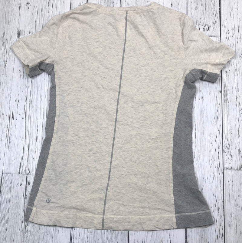 lululemon cream & grey shirt - Hers 10