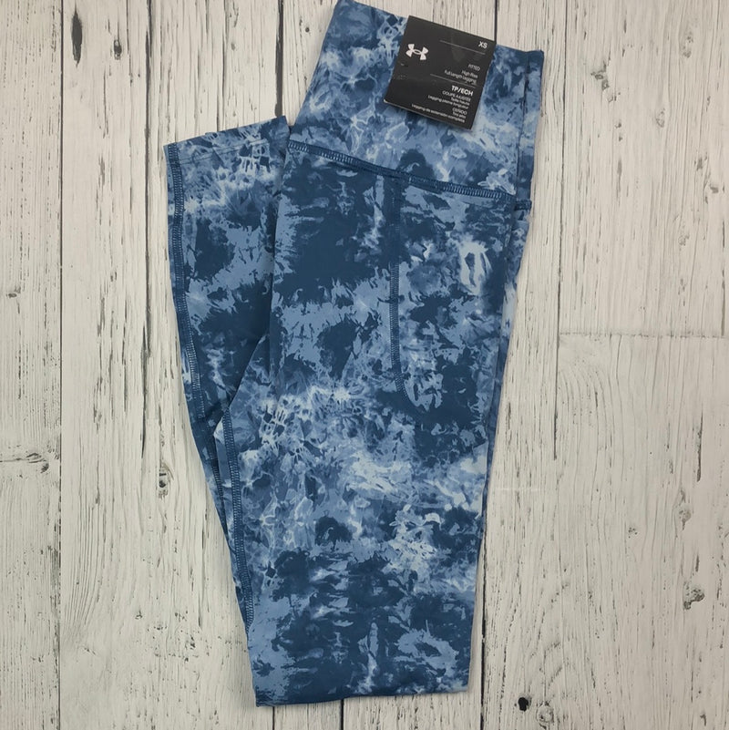 Under armour blue patterned leggings - Hers XS