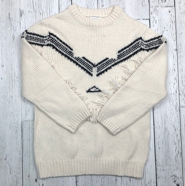 Zara white/black knitted sweater - Girls 14