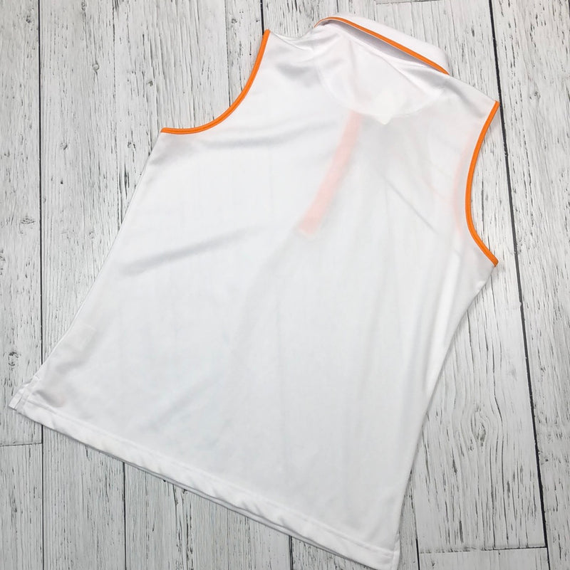 Cracked Wheat white polo golf tank top - Hers M