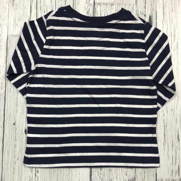 Gap navy blue white striped long sleeve - Boy 3