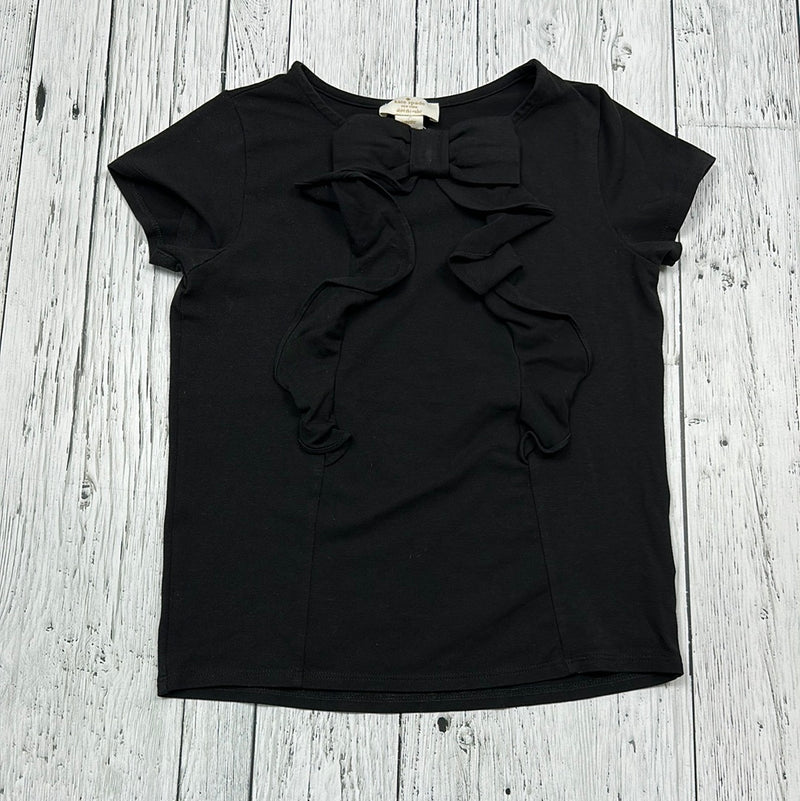 Kate Spade Black Ruffle Shirt - Girls 10