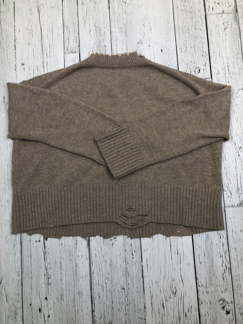 Helmut Lang beige crop sweater - Hers M