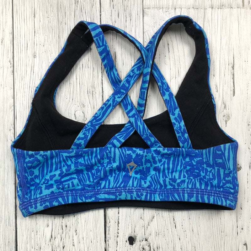 ivivva blue patterned sports bra - Girl 7