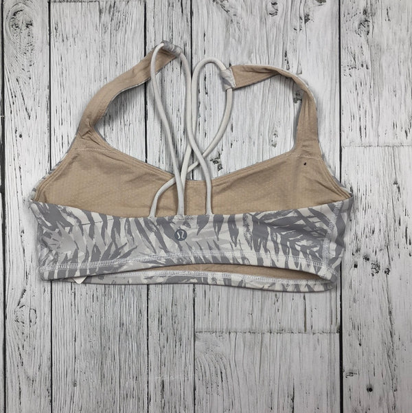 lululemon grey leaves sports bra - Hers 6