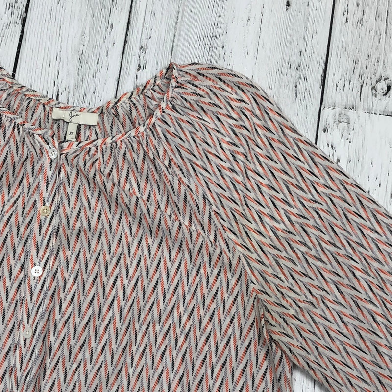 Joie white patterned shirt - Hers XS