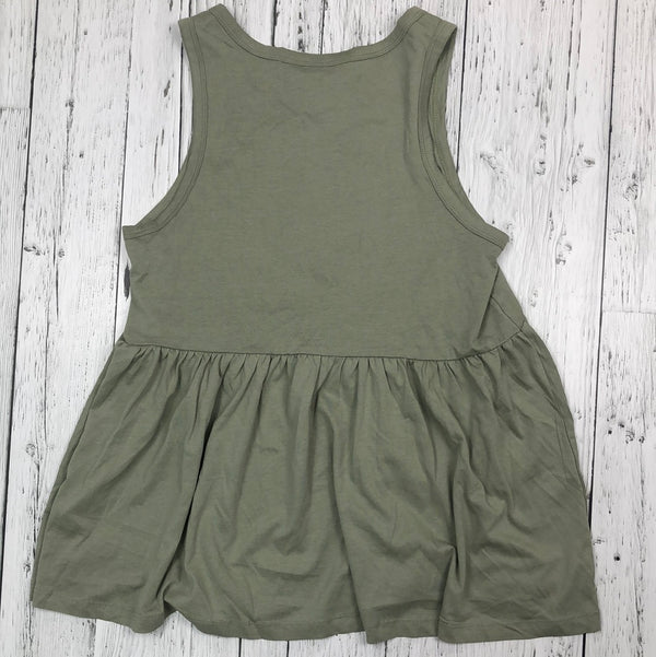 H&M green tank top - Ladies S