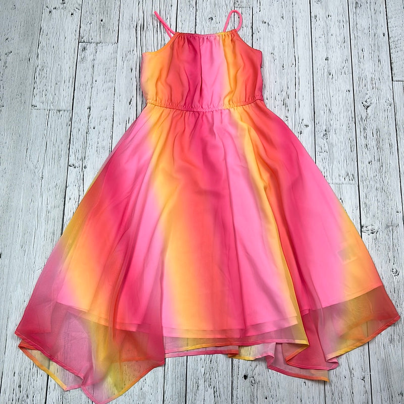 H&M Pink/Yellow Ombré Flowy Dress - Girls 9/10
