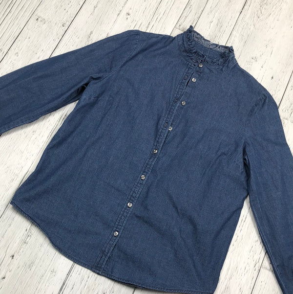 J. Crew Blue Denim Blouse - Hers M