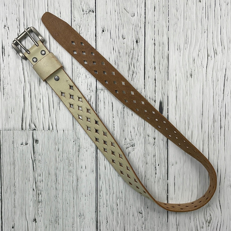 Tan/brown leather belt - Hers