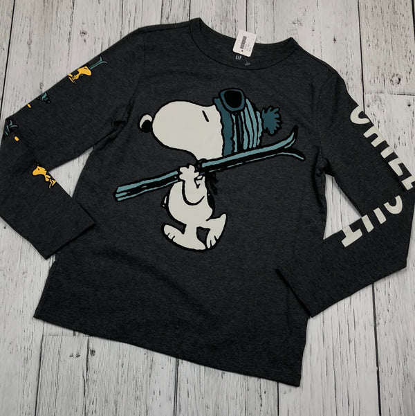 Gap Kids grey peanuts snoopy long sleeve shirt -