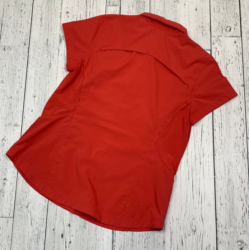 Columbia red button up shirt - Hers L