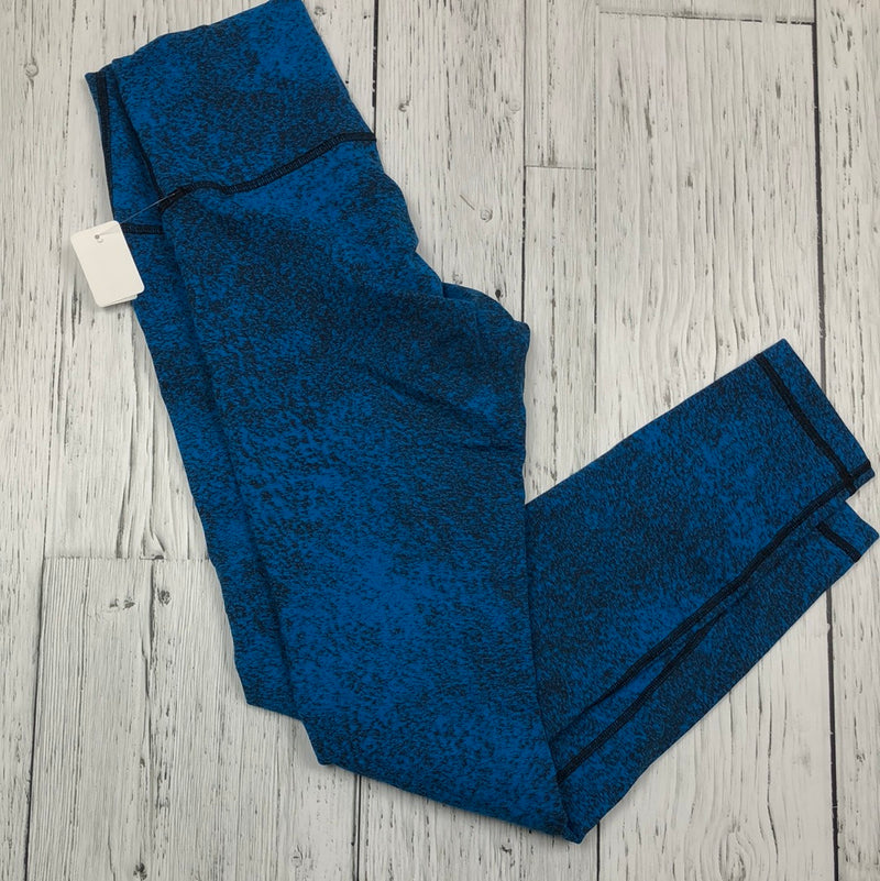lululemon blue/black pattern leggings - Hers 6