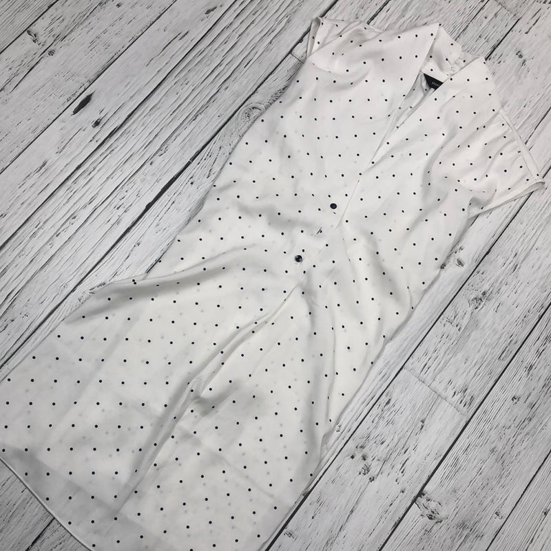 Stork & Babe White Polka Dots Maternity Top - Ladies M