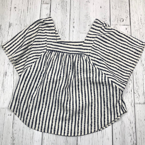 Madewell Blue & Whitw Striped Blouse - Hers S