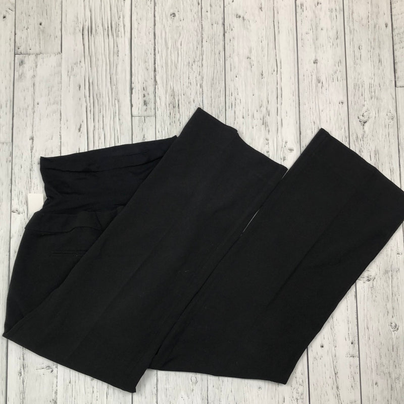 Thyme Black Maternity Dress Pants - Ladies S