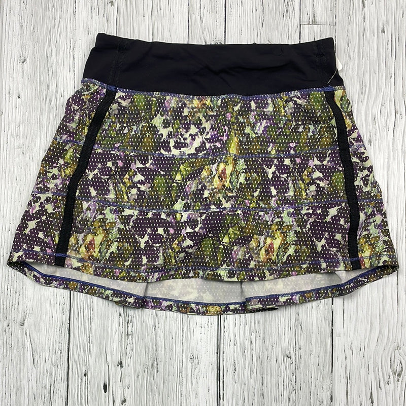 lululemon green/purple floral skirt - Hers 2