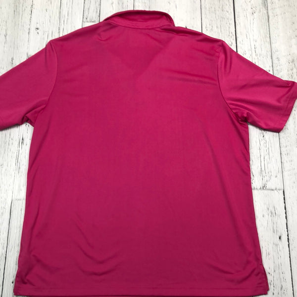 Adidas Pink Golf Polo Shirt - His XL