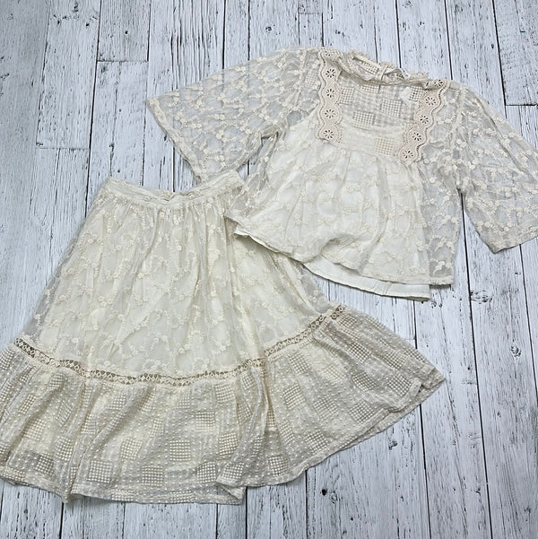 Zara Ivory White Lace Outfit Set - Girls 11/12