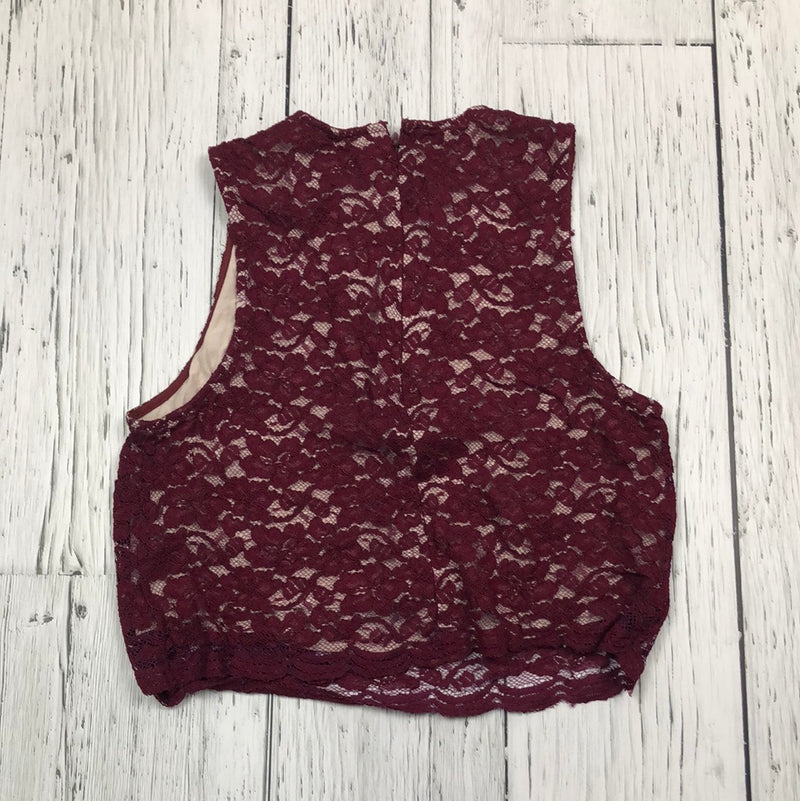 Babaton Aritzia Maroon Sleeveless Top - Hers 2