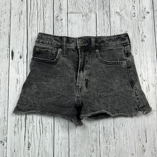 Gap Grey Distressed High-Rise Denim Shorts - Girls 14