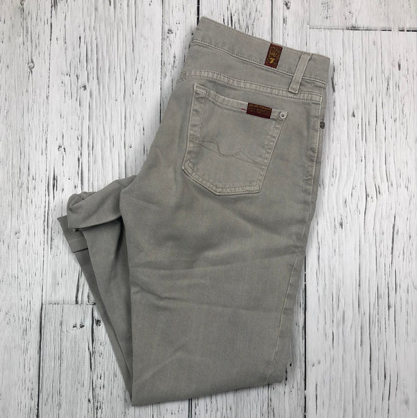7 for all mankind grey distressed jeans - Hers XS/24