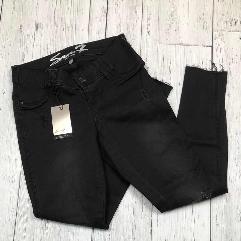 Seven black distressed maternity jeans - Ladies XS/2